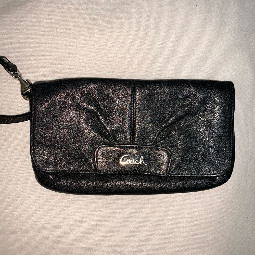 Black Coach Wristlet